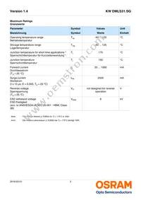 KW DMLS31.SG-MLNK-EBVF46FCBB46-1-700-R18 Datasheet Page 3