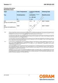 KW DPLS31.EC-6F8F-5H7I-1 Datasheet Page 2