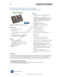 KW025A0P41-SRZ Datasheet Cover