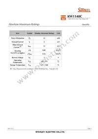 KW1148C-TR Datasheet Page 3