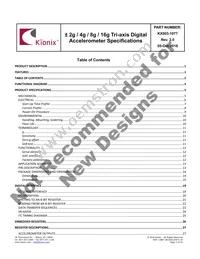 KX003-1077 Datasheet Page 2