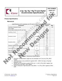 KX003-1077 Datasheet Page 5