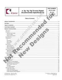 KX112-1042-SR Datasheet Page 2