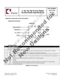 KX112-1042-SR Datasheet Page 13