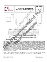 KX112-1042-SR Datasheet Page 19