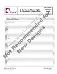 KX122-1037 Datasheet Page 3