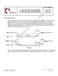 KX123-1039 Datasheet Page 9