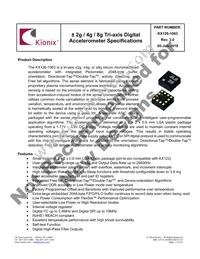 KX126-1063 Datasheet Cover