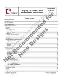 KX126-1063 Datasheet Page 2