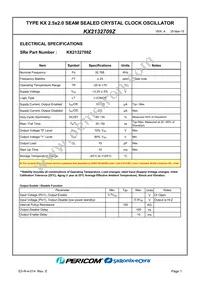 KX2132709Z Datasheet Page 3