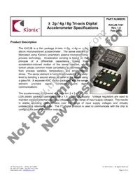 KXCJB-1041-SR Datasheet Cover