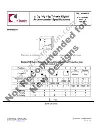 KXCJB-1041-SR Datasheet Page 11