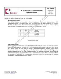 KXRB5-2050-PR Datasheet Page 8