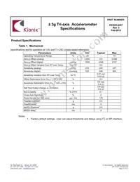 KXSS5-4457-PR Datasheet Page 2