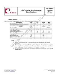 KXSS5-4457-PR Datasheet Page 3