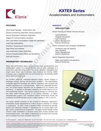 KXTE9-4100 Datasheet Cover