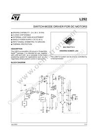 L292 Datasheet Cover