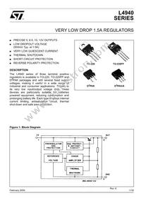 L4940D2T5 Datasheet Cover