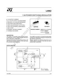 L4962EH/A Datasheet Cover