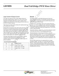 L6219DSTR-T Datasheet Page 6