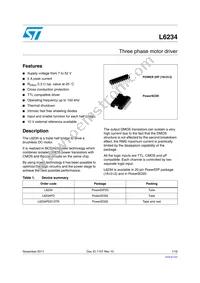 L6234 Datasheet Cover