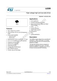 L6399D Datasheet Cover