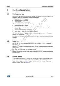 L6482HTR Datasheet Page 19