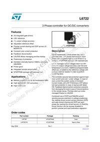 L6722 Datasheet Cover