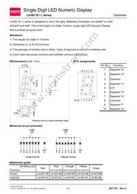 LA-601AL Datasheet Cover