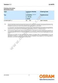 LA A676-Q2T1-1-Z Datasheet Page 2