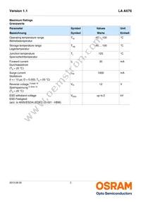 LA A676-Q2T1-1-Z Datasheet Page 3