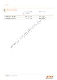 LA B6SP-DBFA-24-G3R3-140-R33-Z Datasheet Page 2