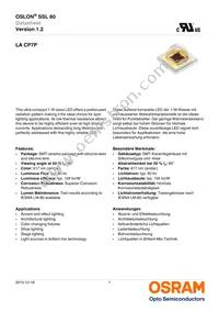 LA CP7P-KQKS-W3-0-350-R18 Datasheet Cover