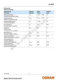 LA E67F-AABA-24-1 Datasheet Page 3