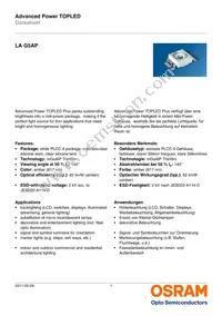 LA G5AP-CZDZ-24-1-100-R18-Z Datasheet Cover