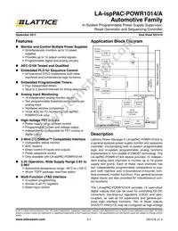LA-ISPPAC-POWR1014-01TN48E Datasheet Cover
