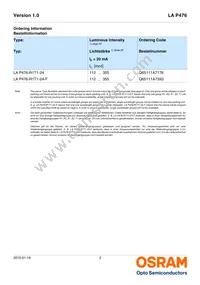 LA P476-R1T1-24 Datasheet Page 2