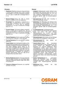 LA P47B-T2V1-24-1-Z Datasheet Page 19