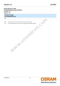 LA P47F-V2BB-24-3B5A-Z Datasheet Page 6