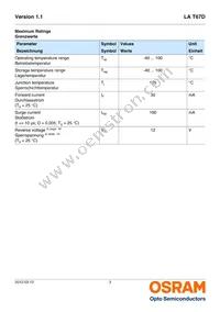 LA T67D-U2AA-24-1-20-R18-Z Datasheet Page 3