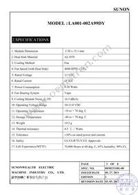 LA001-002A99DY Datasheet Page 4