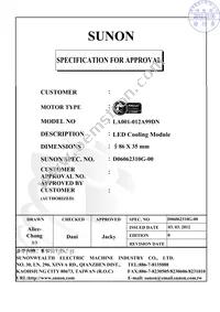 LA001-012A99DN Datasheet Cover