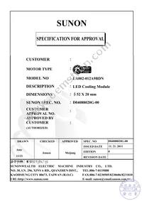 LA002-012A9BDN Datasheet Cover