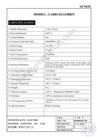 LA002-012A9BDN Datasheet Page 4