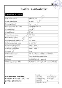 LA003-005A99DN Datasheet Page 4