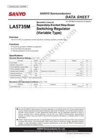 LA5735M-TLM-E Datasheet Cover