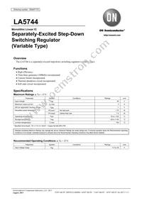 LA5744-HK-E Datasheet Cover