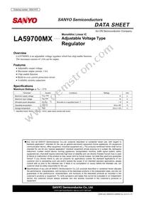 LA59700MX-TLM-E Datasheet Cover