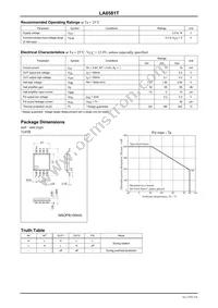 LA6581T-TE-L-E Datasheet Page 2