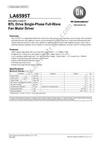 LA6595T-TLM-E Datasheet Cover